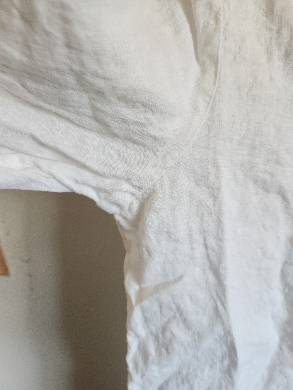Sundance Linen White Button-Up Pintuck Top Long Sleeve Medium M - Picture 4 of 7